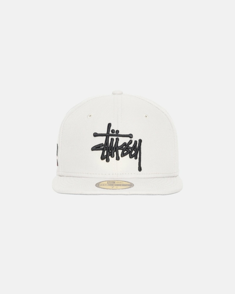 Beige Stussy Authentic New Era Men\'s Caps | DTV-368572