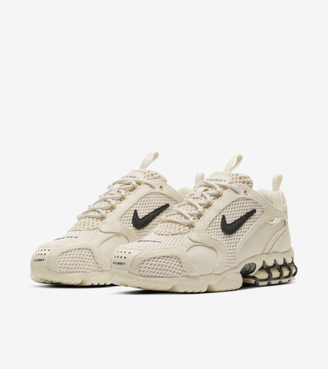 Beige Stussy & Nike Air Zoom Spiridon Cage 2 Fossil Unisex Shoes | ZDK-601738