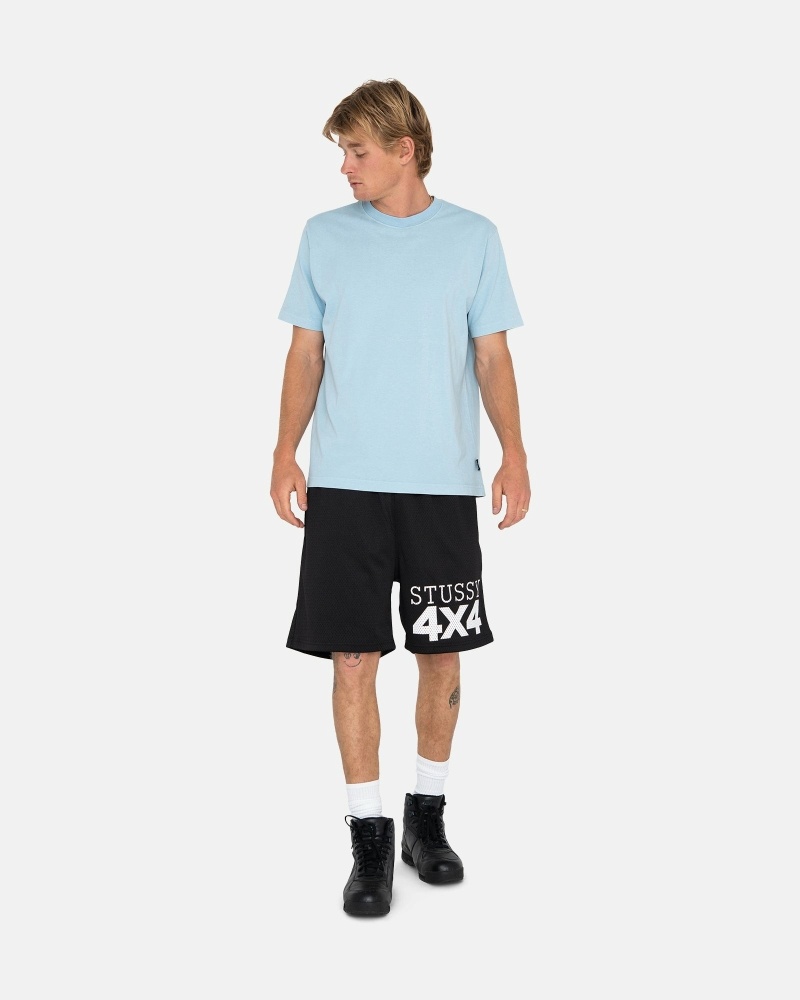 Black Stussy 4X4 Mesh Short Men's Shorts | IXK-571490