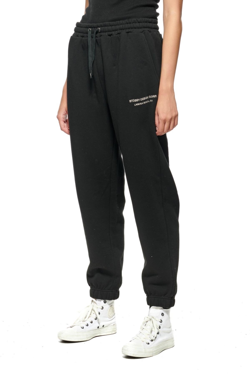 Black Stussy Alcott Trackpant Women's Track Pants | DOY-235864