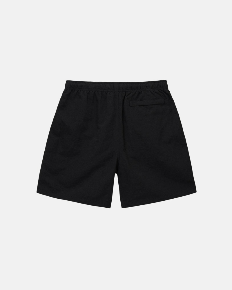 Black Stussy Big Basic Men's Shorts | VUQ-482376