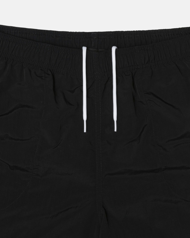 Black Stussy Big Basic Men's Shorts | VUQ-482376