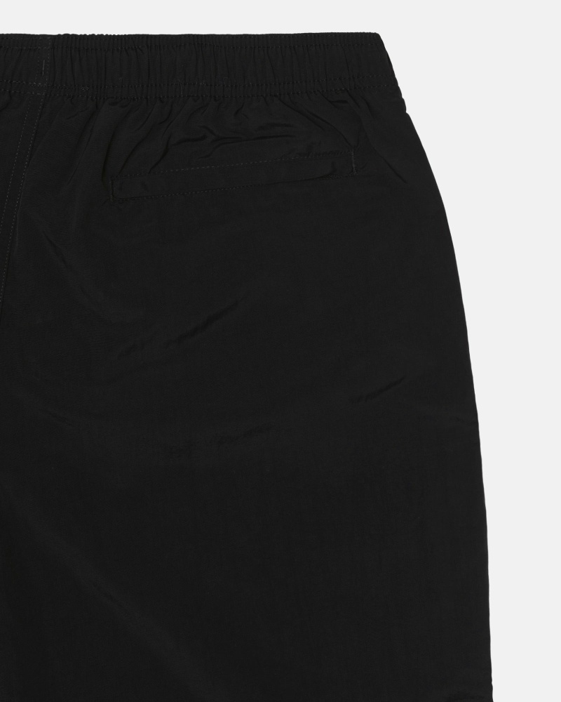 Black Stussy Big Basic Men's Shorts | VUQ-482376