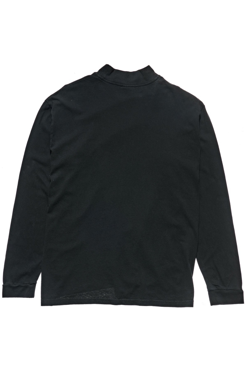 Black Stussy Circles Mock Neck LS OS Women's Sweatshirts | TDA-421798