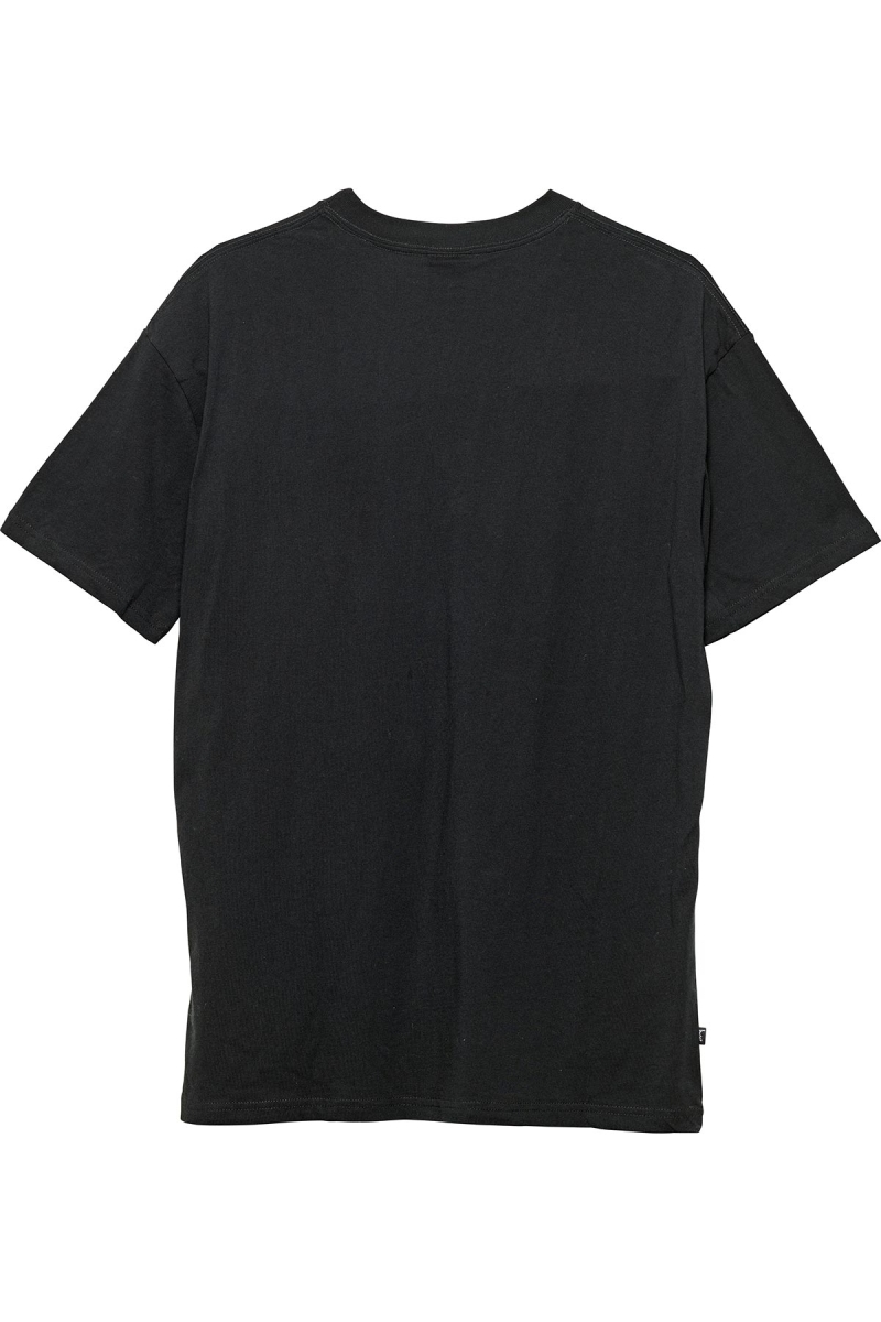 Black Stussy Graffiti Pocket Men's T Shirts | IEA-069325