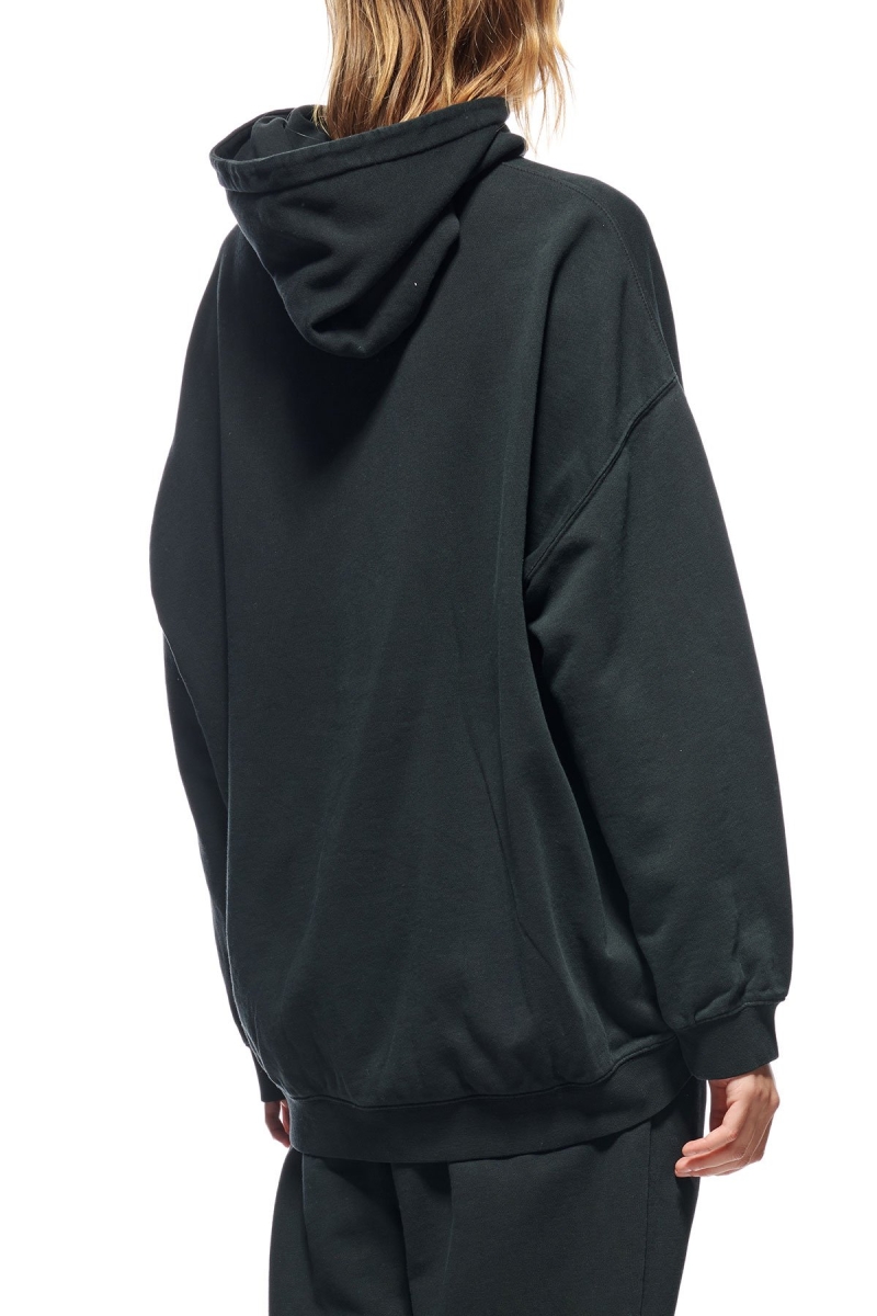 Black Stussy INT. Embroidered Women's Hoodies | LQT-096378