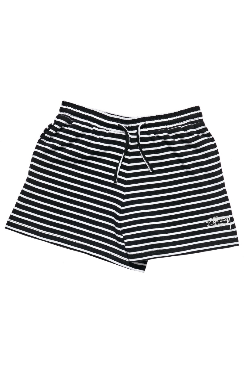 Black Stussy Linley High Wasted Short Women\'s Shorts | WTX-198463