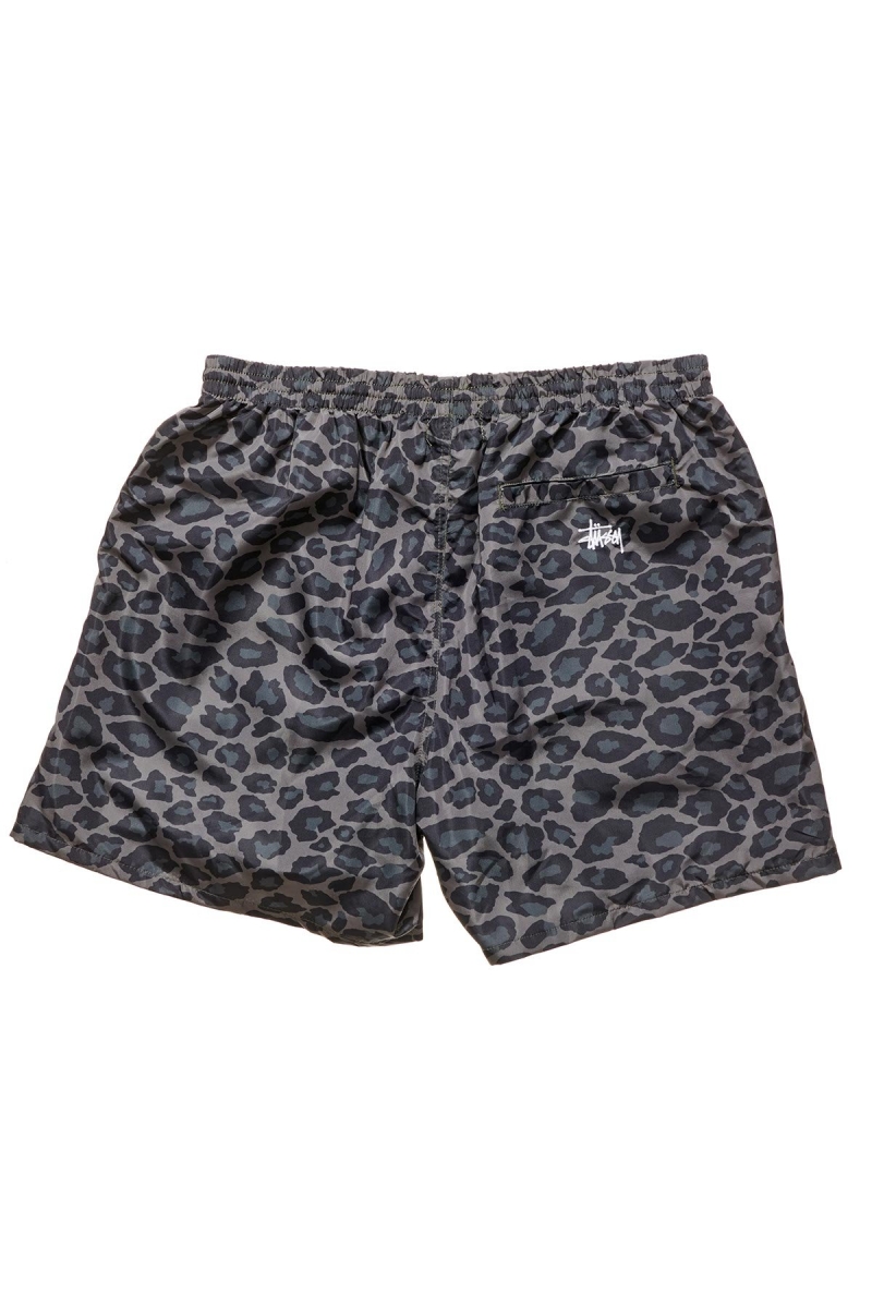 Black Stussy Nylon Big Beach Men's Shorts | ZIF-509324