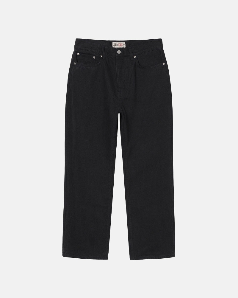 Black Stussy Overdyed Classic Men\'s Jeans | TOQ-394078