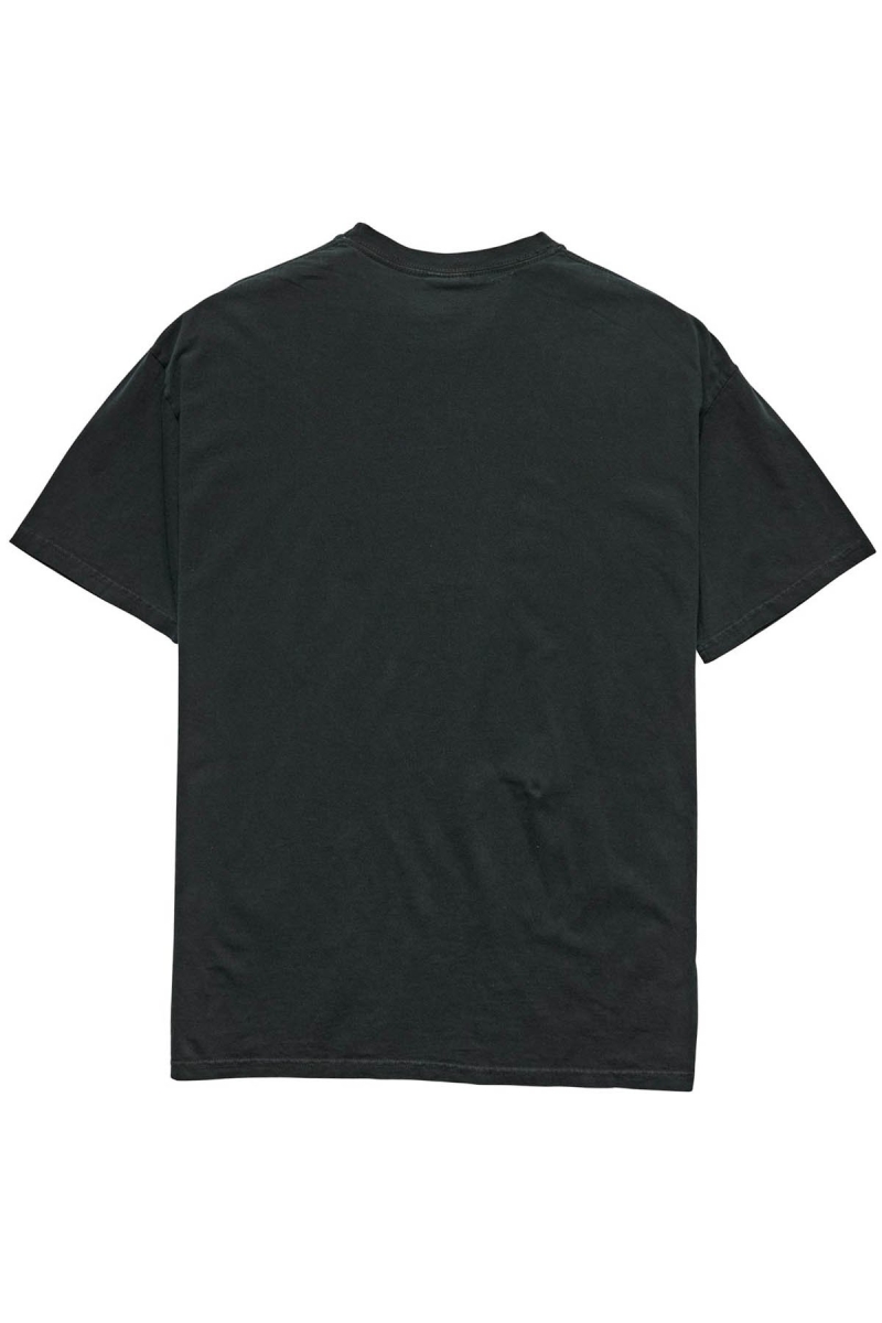 Black Stussy Shadow Stock SS Men's T Shirts | NPB-142895