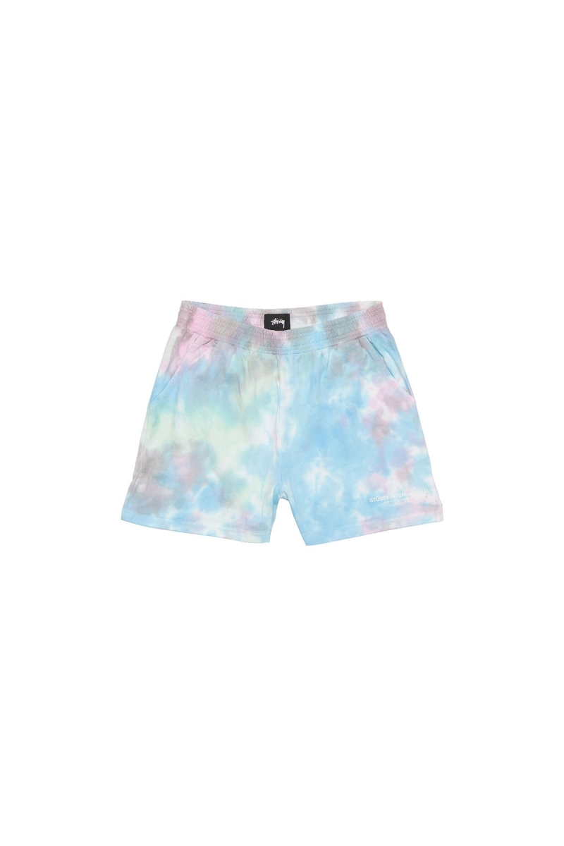 Blue Stussy Breeze Tie Dye Short Women\'s Shorts | RVO-089612