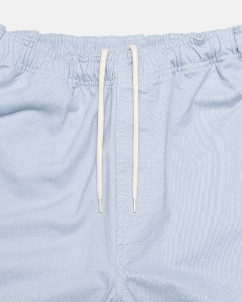 Blue Stussy Brushed Men's Beach Pants | MAT-597682