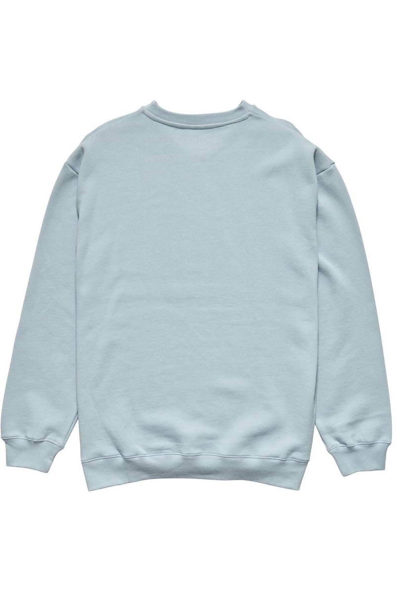 Blue Stussy Copyright Crown Crew Men's Sweaters | BFH-925187