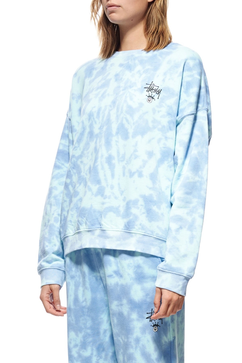 Blue Stussy Copyright TD BF Crew Women's Sportswear | LXG-047861