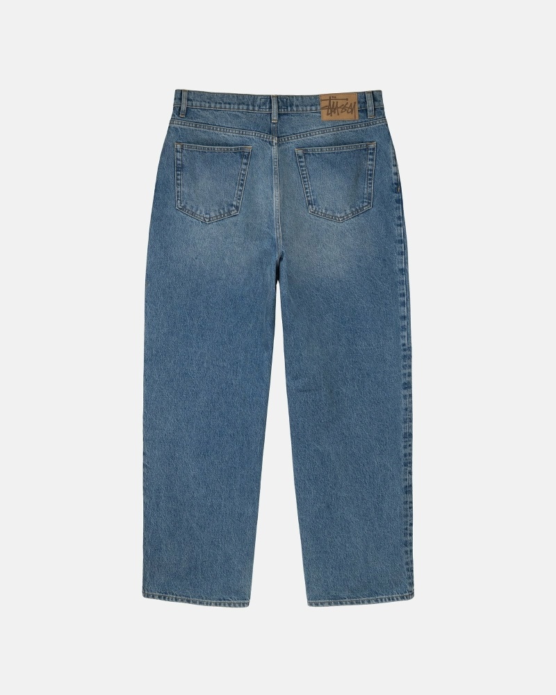 Blue Stussy Denim Big O Men's Jeans | WDV-708435