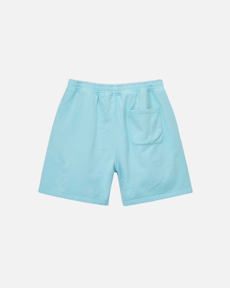 Blue Stussy Overdyed Stock Logo Short Men's Shorts | RAX-910563