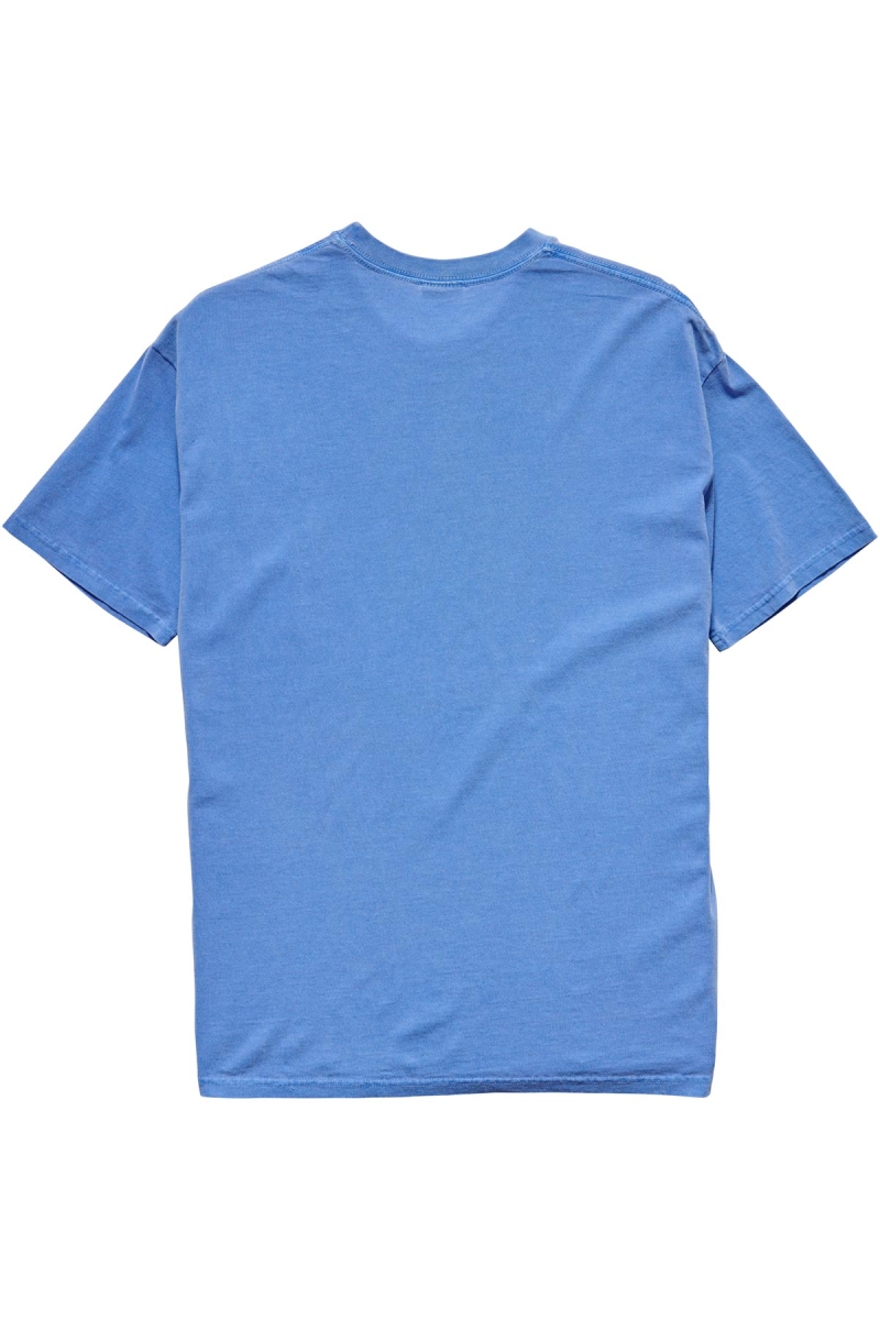 Blue Stussy Shadow Stock SS Men's T Shirts | ETJ-234697