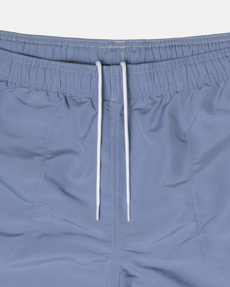 Blue Stussy Surfman Patch Men's Shorts | ILE-074258