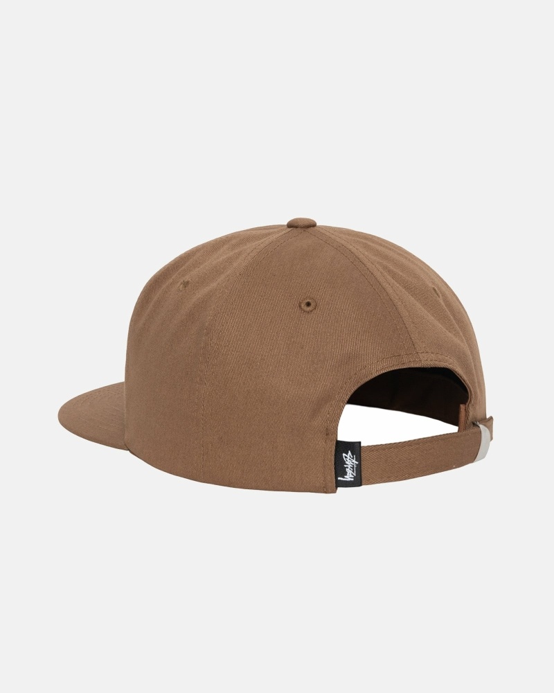 Brown Stussy Basic Strapback Men's Caps | ARC-473025