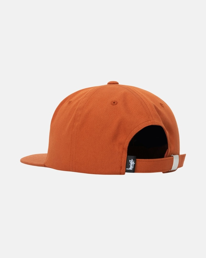 Brown Stussy Basic Strapback Men's Caps | ONH-102978