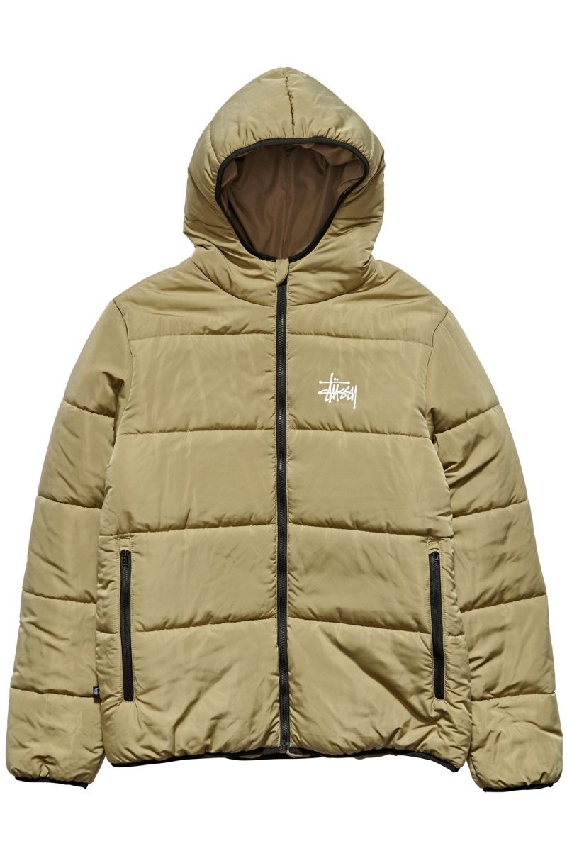 Brown Stussy Graffiti Lightweight Puffa Men\'s Jackets | FSV-837942