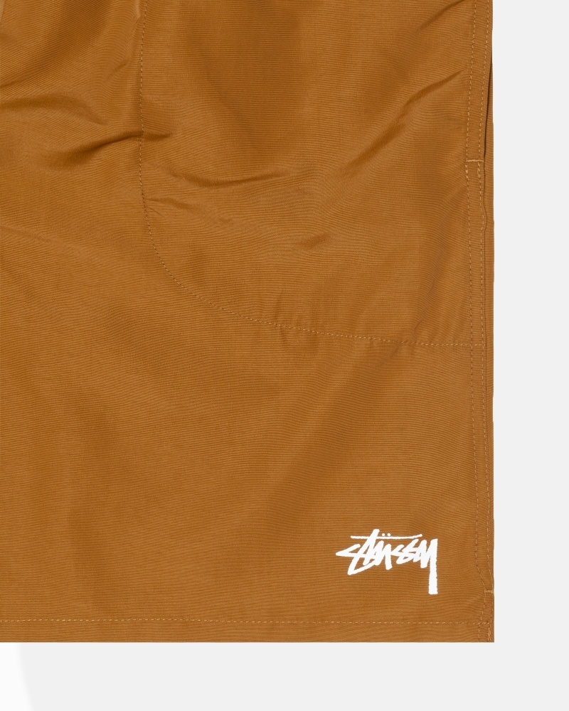 Brown Stussy Stock Men's Shorts | YNE-107243