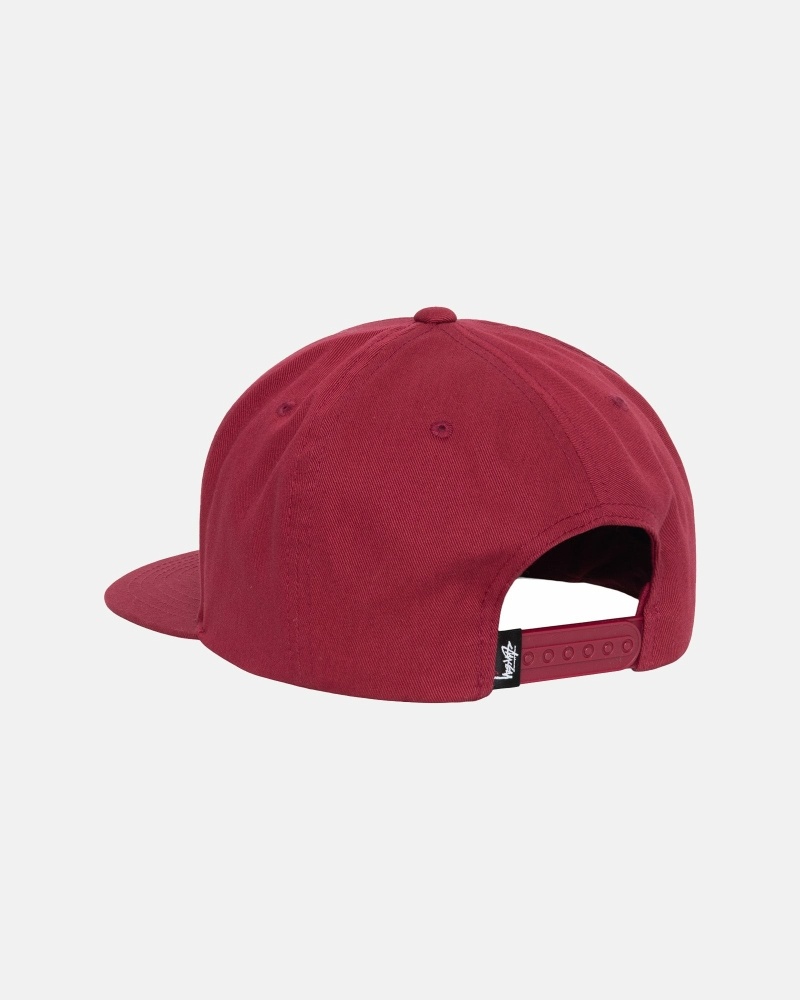 Claret Stussy Big Stock Point Crown Men's Caps | GLJ-071485