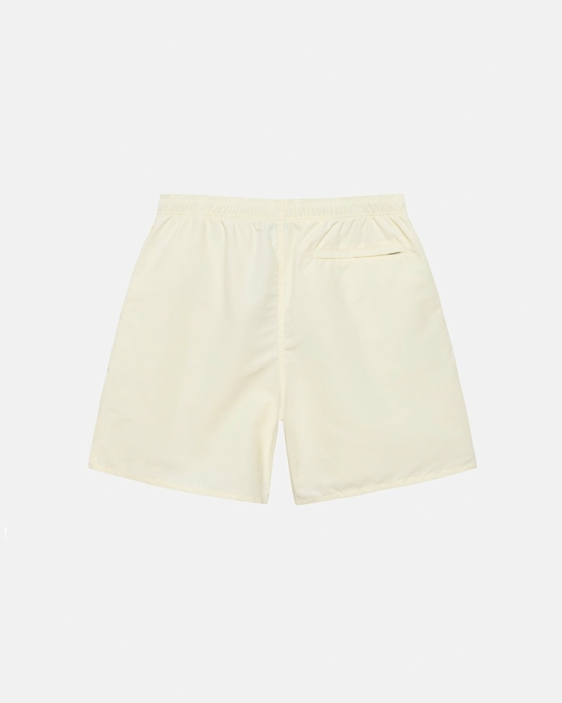 Cream Stussy Big Basic Men's Shorts | GDW-498175