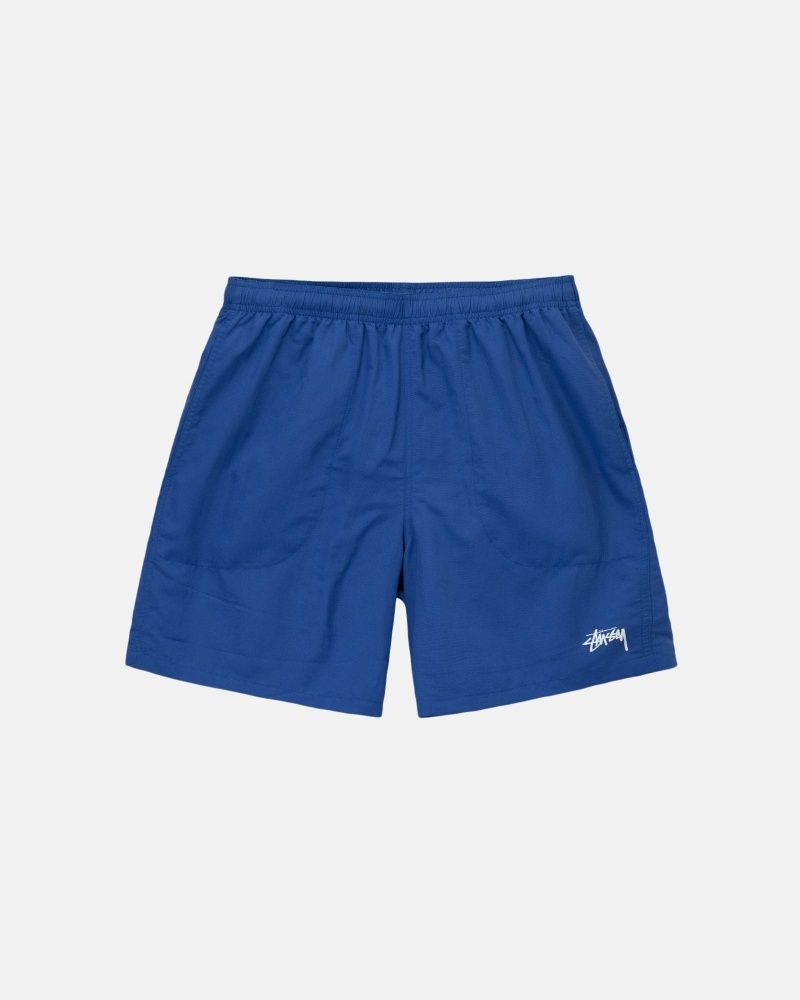 Deep Blue Stussy Stock Men\'s Shorts | SAU-135704