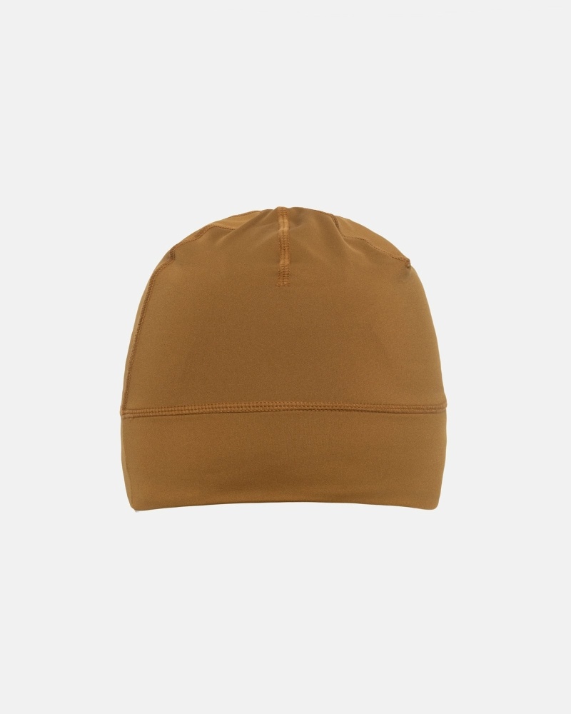 Gold Stussy Helvetica Sport Skullcap Men's Hats | ZMV-974265