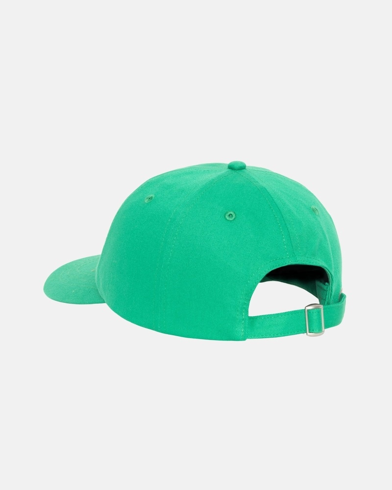 Green Stussy Basic Stock Low Pro Men's Caps | PML-745160