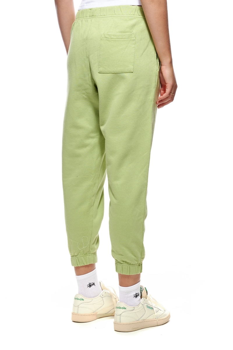 Green Stussy City Circle Trackpant Women's Track Pants | OUS-271463