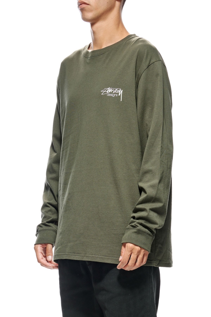 Green Stussy Design Men's Sweatshirts | RSA-048571