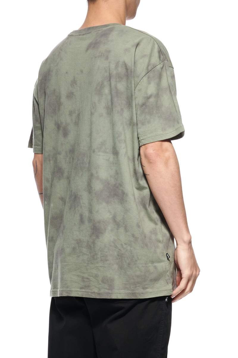 Green Stussy Designs Tie Dye Men's T Shirts | PJT-703492