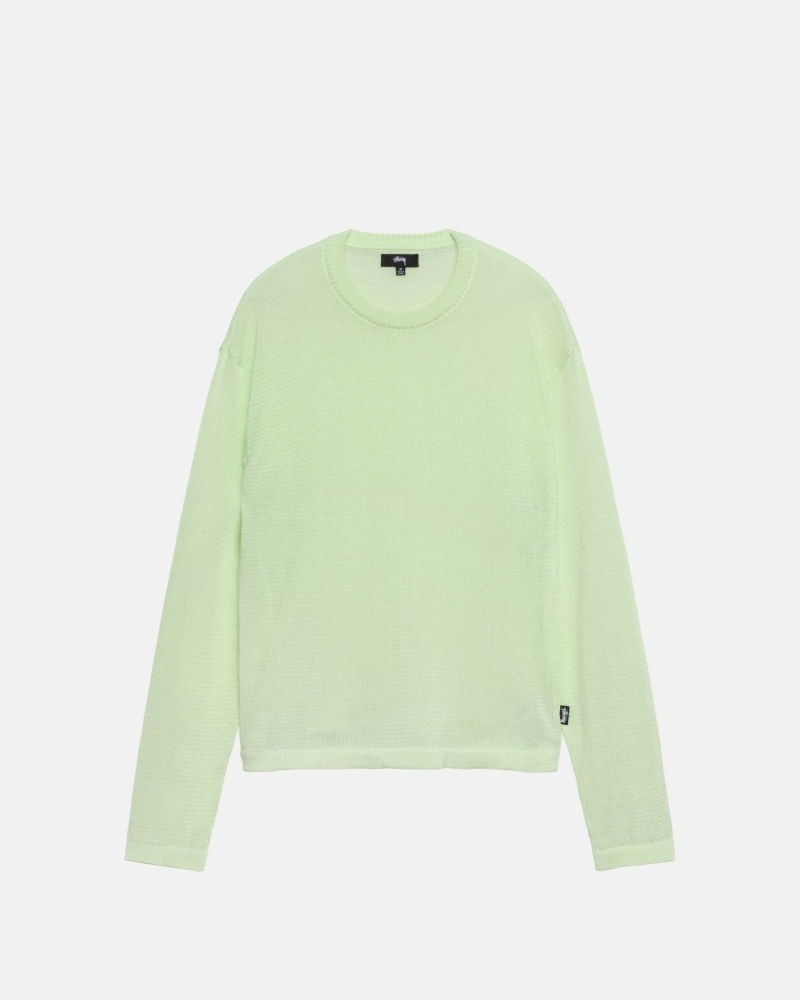 Green Stussy Light Sensitive Men\'s Knit Sweater | GTX-184907