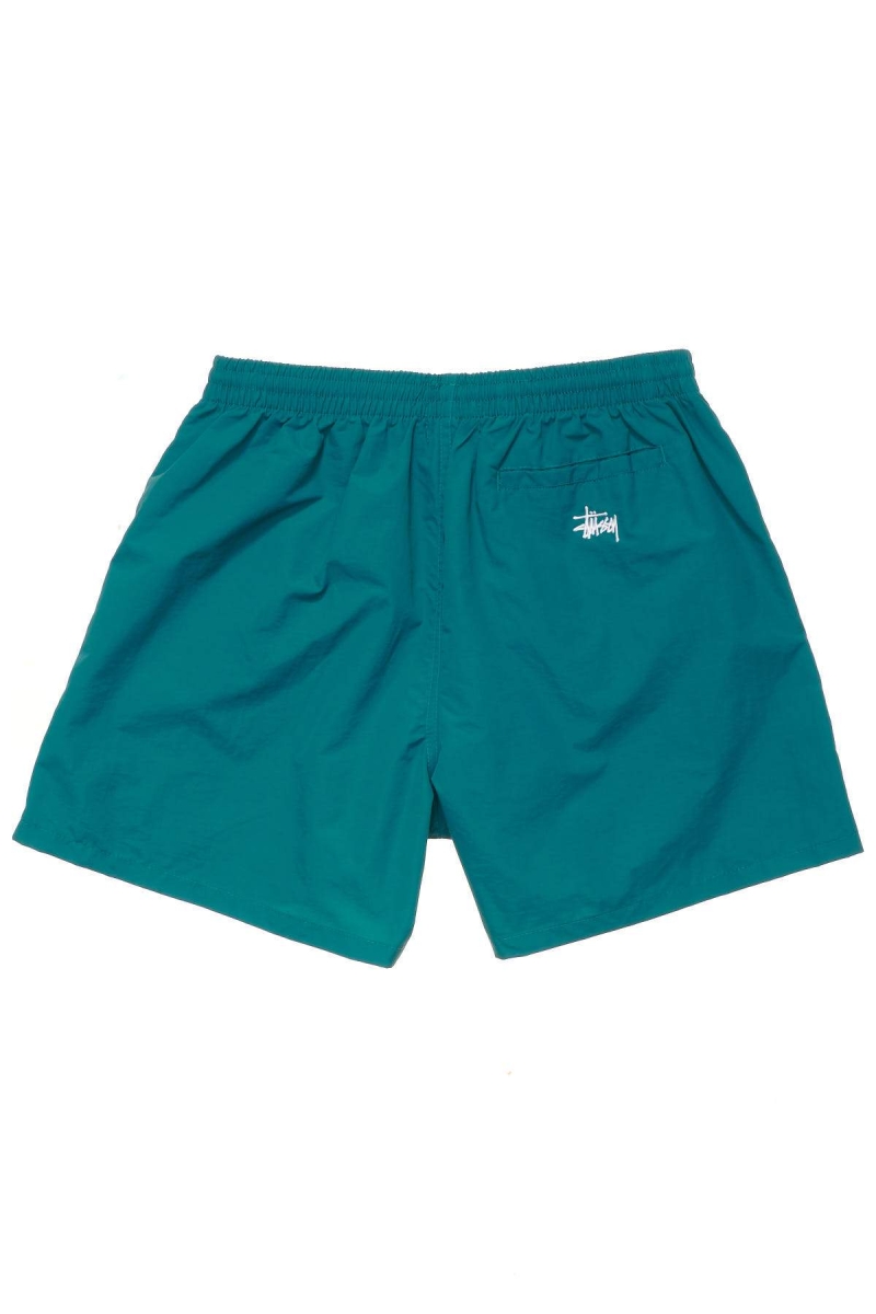 Green Stussy Nylon Big Beach Men's Shorts | SWH-503628