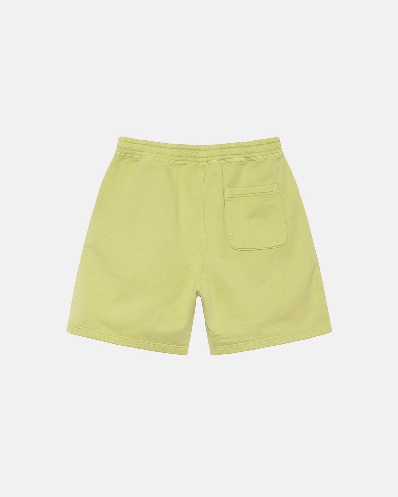 Green Stussy Overdyed Stock Logo Short Men's Shorts | ZCM-897642