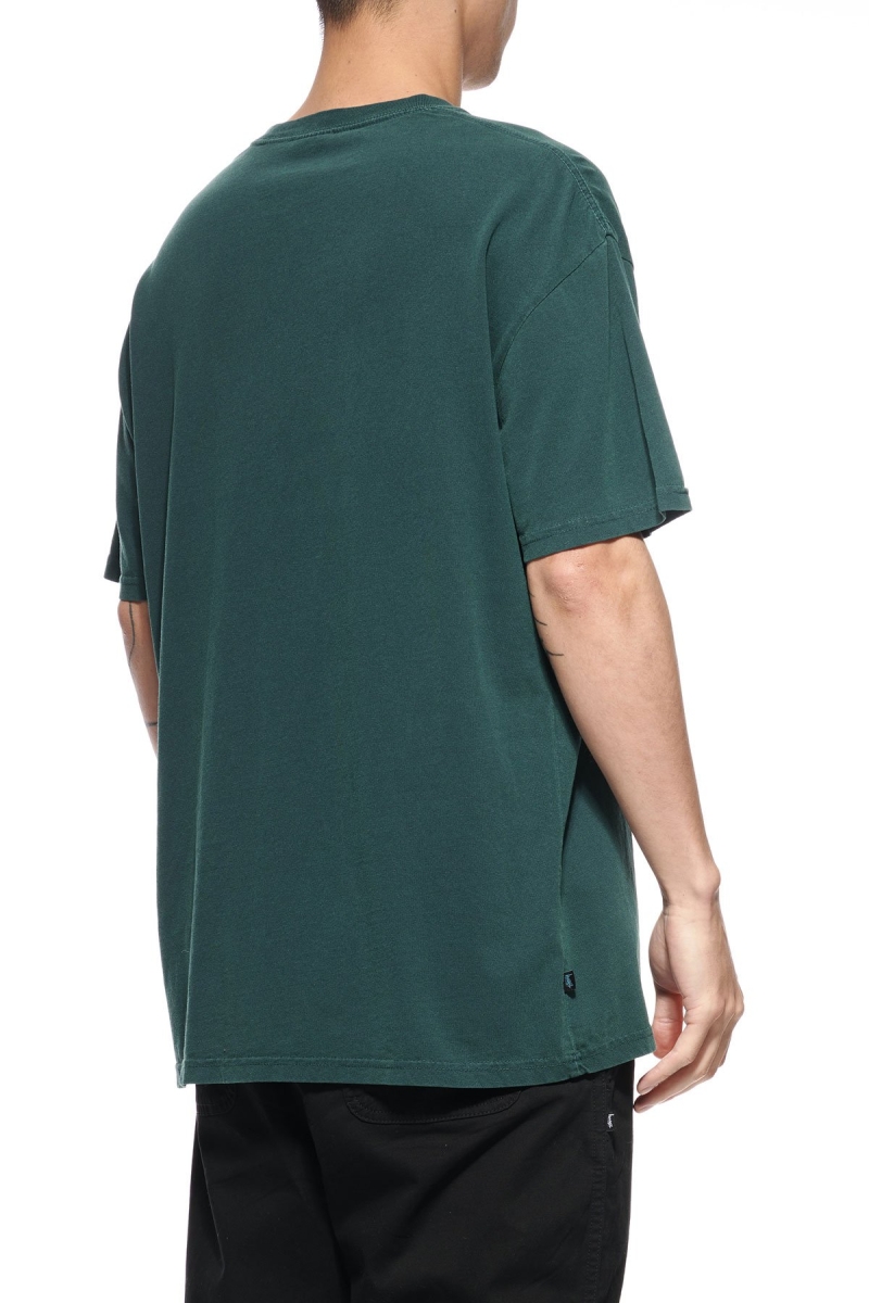 Green Stussy Shadow Stock SS Men's T Shirts | LJO-074298