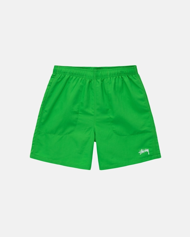 Green Stussy Stock Men\'s Shorts | LKD-623740