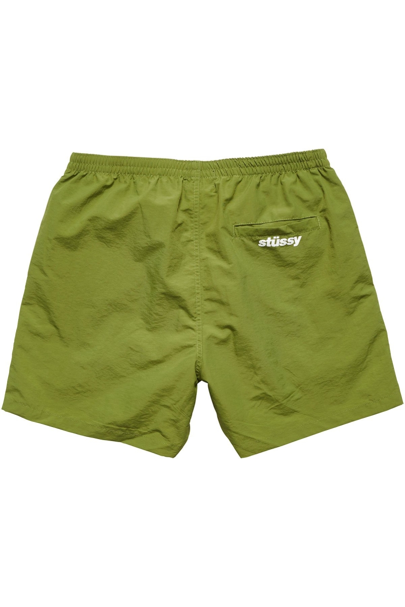 Green Stussy Stock Taslon Big Beach Men's Shorts | IVB-273681