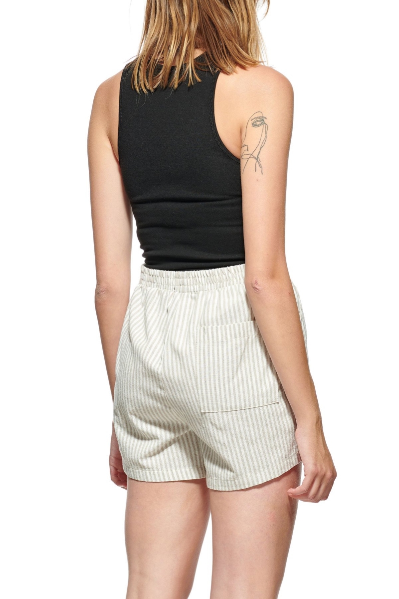 Grey Stussy Designs Linen Short Women's Shorts | MGF-160927