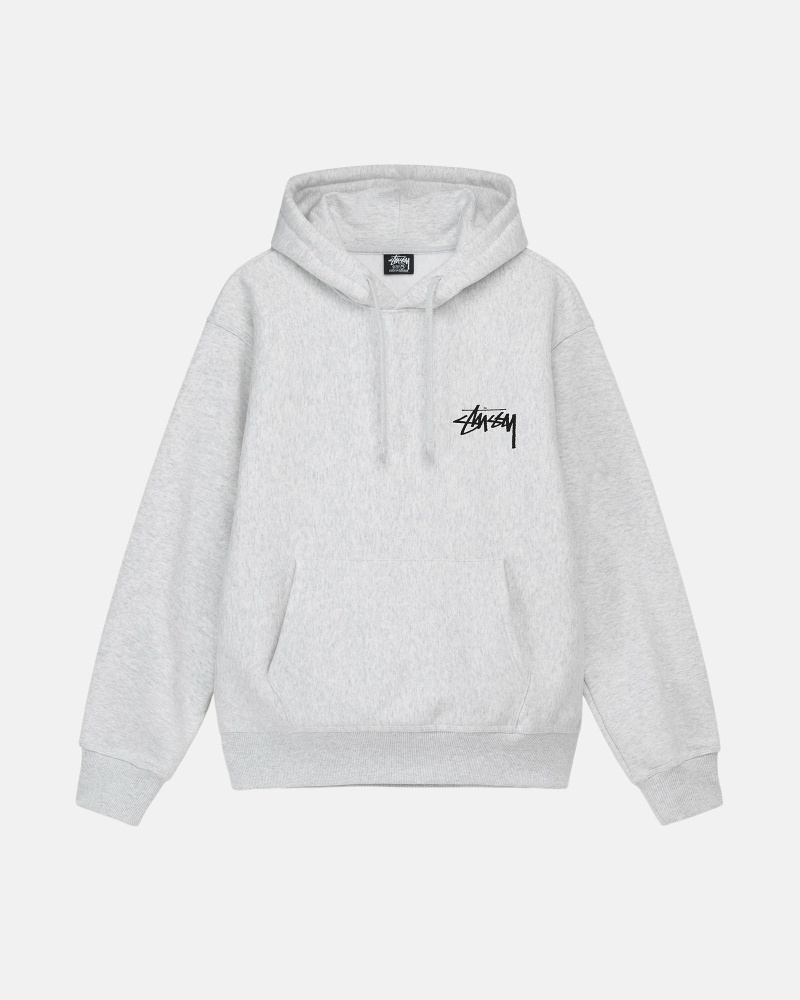 Grey Stussy Diced Out Men's Hoodies | YBE-793024