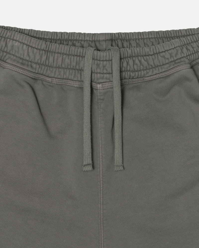 Grey Stussy Pigment Dyed Men's Fleece Pants | NOR-083267