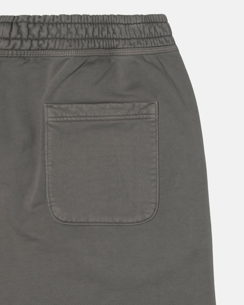 Grey Stussy Pigment Dyed Men's Fleece Pants | NOR-083267