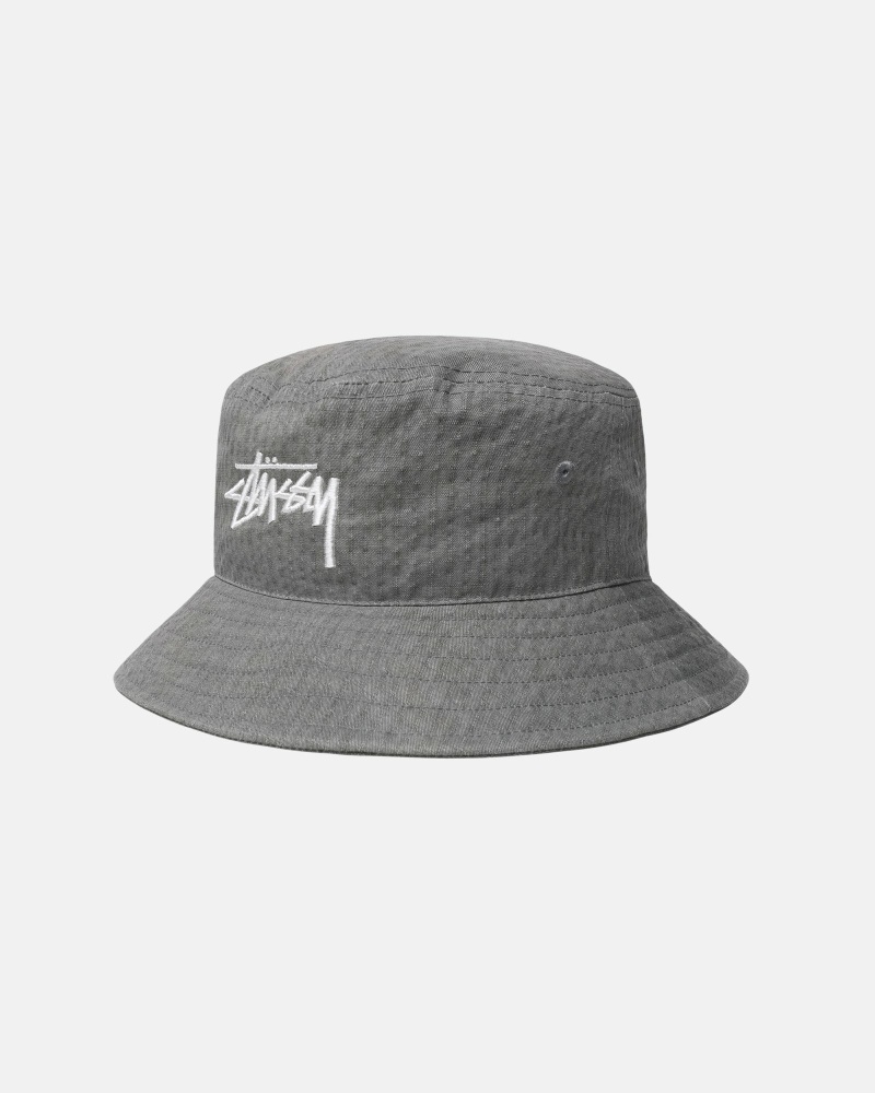 Grey Stussy Thermochromatic Men's Bucket Hats | FUQ-469871