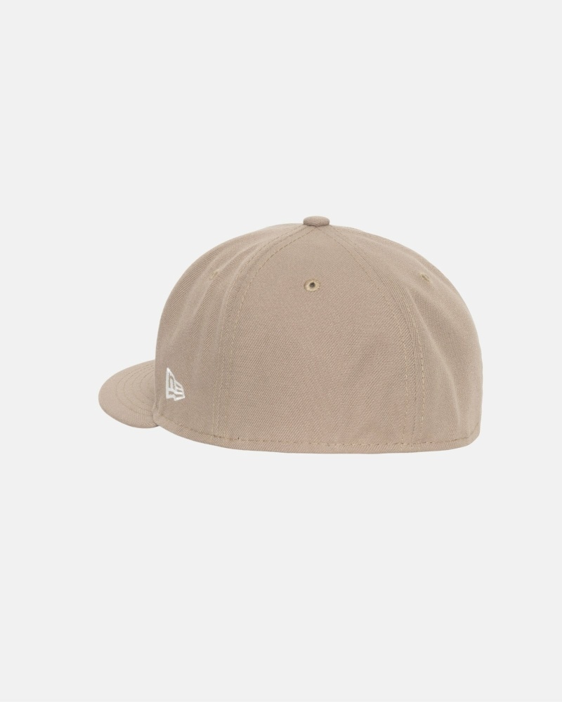 Khaki Stussy Authentic New Era Men's Caps | PRD-682395