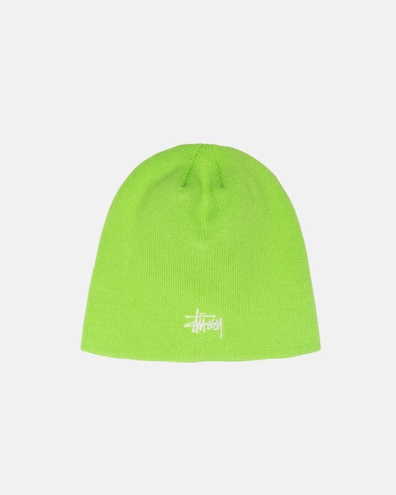 Light Green Stussy Basic Skullcap Men\'s Beanie | SCJ-489716