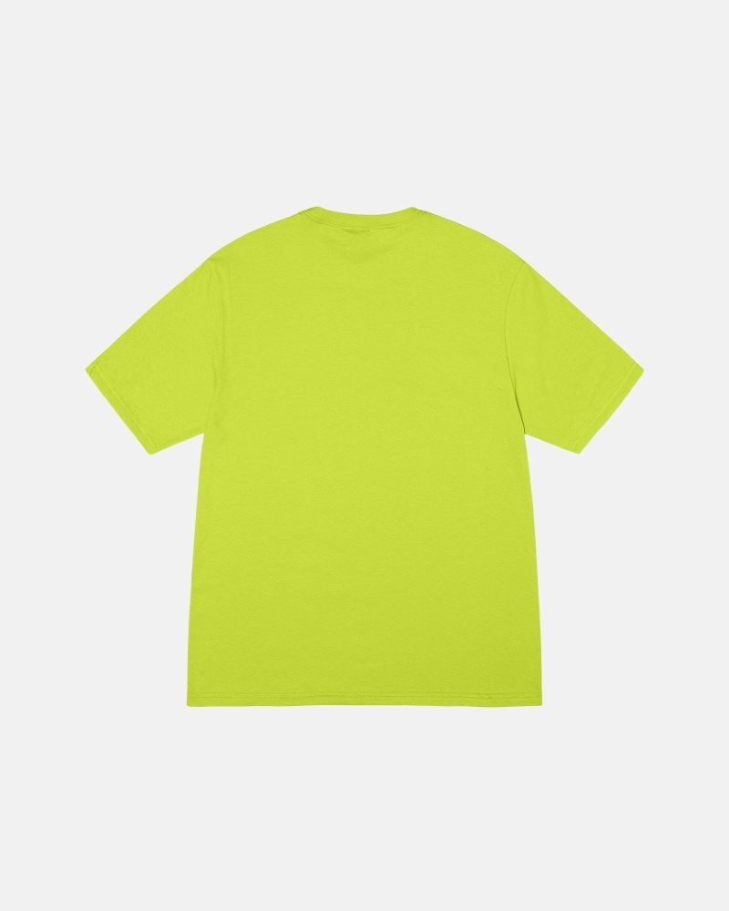 Light Green Stussy Racecar Men's T Shirts | IRX-431820