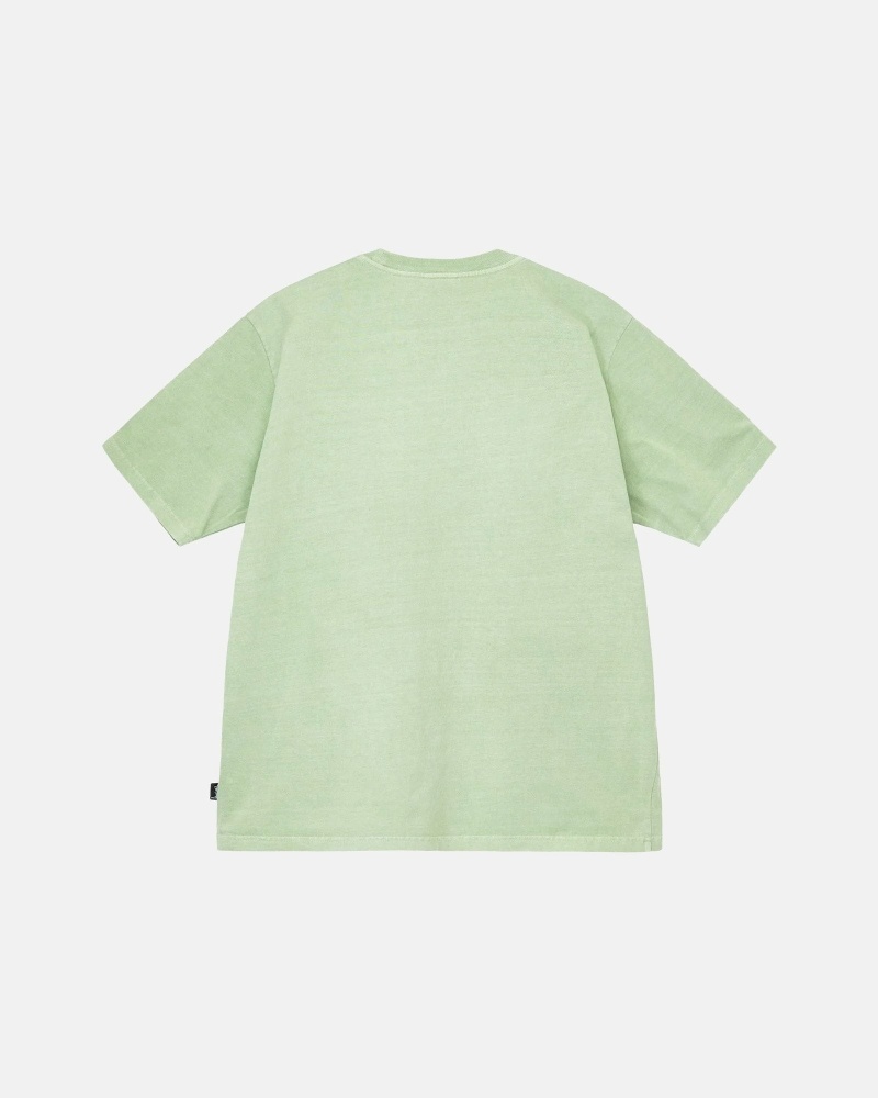 Mint Stussy Heavyweight Pigment Dyed Crew Men's T Shirts | TKG-758230