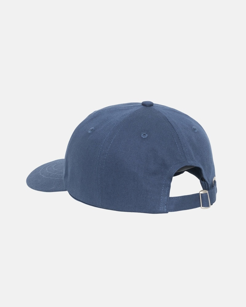 Navy Stussy Basic Stock Low Pro Men's Caps | HLP-950427